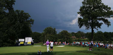 The 14th green at Bellerive Country Club