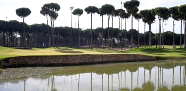 11th green Turkish Airlines Open at the Regnum Carya Golf & Spa Resort