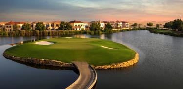 Hole 17, Earth Course, Jumeirah Golf Estates