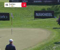 Joost Luiten chips in at the 15th Hole