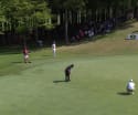 Katsuragawa drains long putt on the 15th