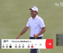 WATCH: Edoardo Molinari makes outrageous putt at the eighth