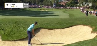 Justin Rose hits sublime bunker shot at the 3rd