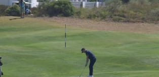 Connor Syme sets up birdie with a fantastic approach shot at the 11th hole