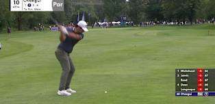 Adrian Otaegui sets up birdie at the tenth with 'class' approach