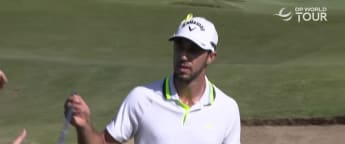 WATCH: Lyras holes out from the bunker