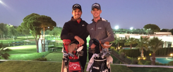 Night golf with Brandon Stone and Haydn Porteous