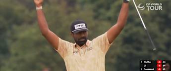 WATCH: Sahith Theegala chips in at the 5th