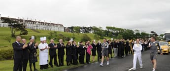 Turnberry team mark the passing of the Olympic Torch