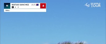 Matias Sanchez sticks one close at the 11th