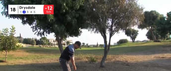 Drysdale's adventurous birdie at 18