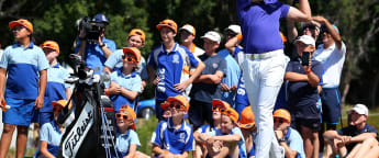 On the tee at the Australian PGA Championship