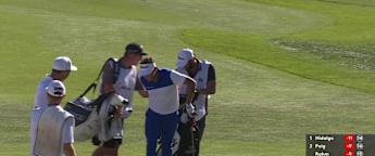 Todd Clements chips in at the 18th