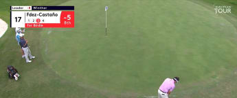 Fdez-Castano holes from off green at 17