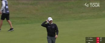 Ben Griffin chips in at the fourth