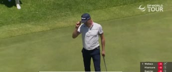 Justin Thomas chips in birdie for birdie on day two at Sun City