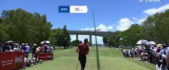 Cameron Davis puts one close at the par three 4th