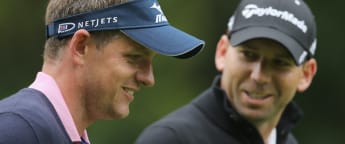 On the tee: at the BMW PGA Championship