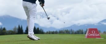 On the tee: at the Omega European Masters
