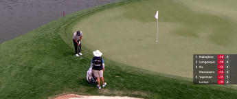 Green chips in for eagle at 8