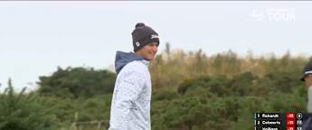 Cameron John holes from off the ninth green for birdie at St Andrews