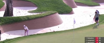 Lahiri escapes the bunker excellently