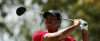 Tiger stalking fifth Green Jacket