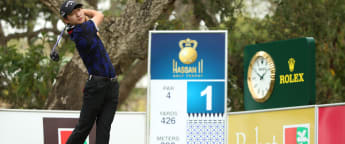 On the tee at the Trophée Hassan II