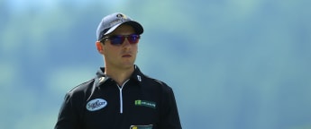 Lukas learning from the best on the Challenge Tour