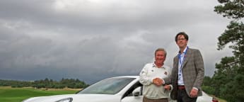 Pete's Porsche-perfect nine iron!