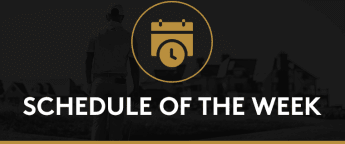 Schedule of the week