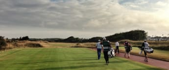 First tee: Senior Open Championship begins