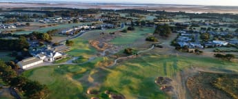 On the tee: At the ISPS Handa Vic Open