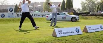 Kaymer and Backley in BMW Nearest the Pin Challenge