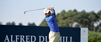 On the tee at the Dunhill Links