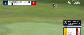 Marc Leishman gets creative at the 2nd