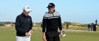 On the tee: at the Omega Dubai Desert Classic