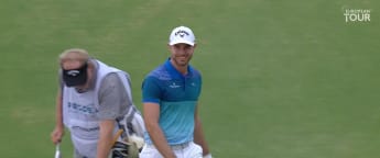 Ritthammer holes bunker shot on showdown Sunday 