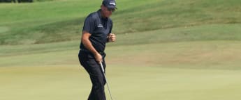 Mickelson edges ahead in hunt for Major history at Kiawah Island