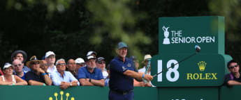 Clarke and Kingston share Senior Open lead at Sunningdale 
