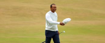 Tiger Woods hails warm ovation on emotional walk up 18th at St Andrews