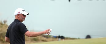 Paul Waring ties course record at Hillside to lead by two