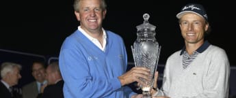 When Bernhard Langer and Colin Montgomerie shared a DP World Tour title