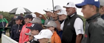 Darren Clarke gives local, aspiring golfers a ball-striking masterclass