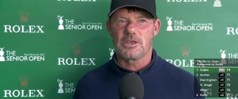 Alex Cejka: On top of the leaderboard so I am pleased