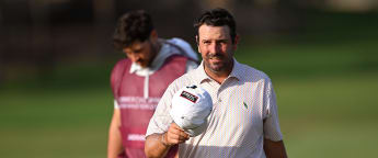 Thomas Aiken shares lead after marathon day in Qatar