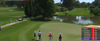 'That is exquisite' - Merrick Bremner saves par after errant tee shot at par three 16th