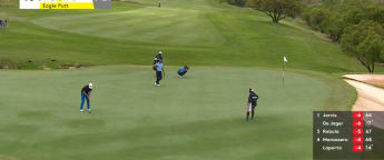 Kristian Krogh Johannessen makes monster downhill eagle putt to close first round in style