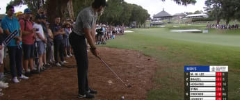 'Touch of class' - Patrick Rodgers produces fine approach from the pine straw