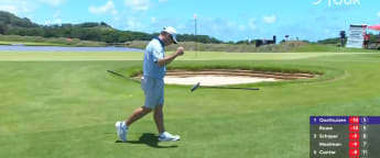 WATCH: Louis Oosthuizen chips in for back-to-back eagles